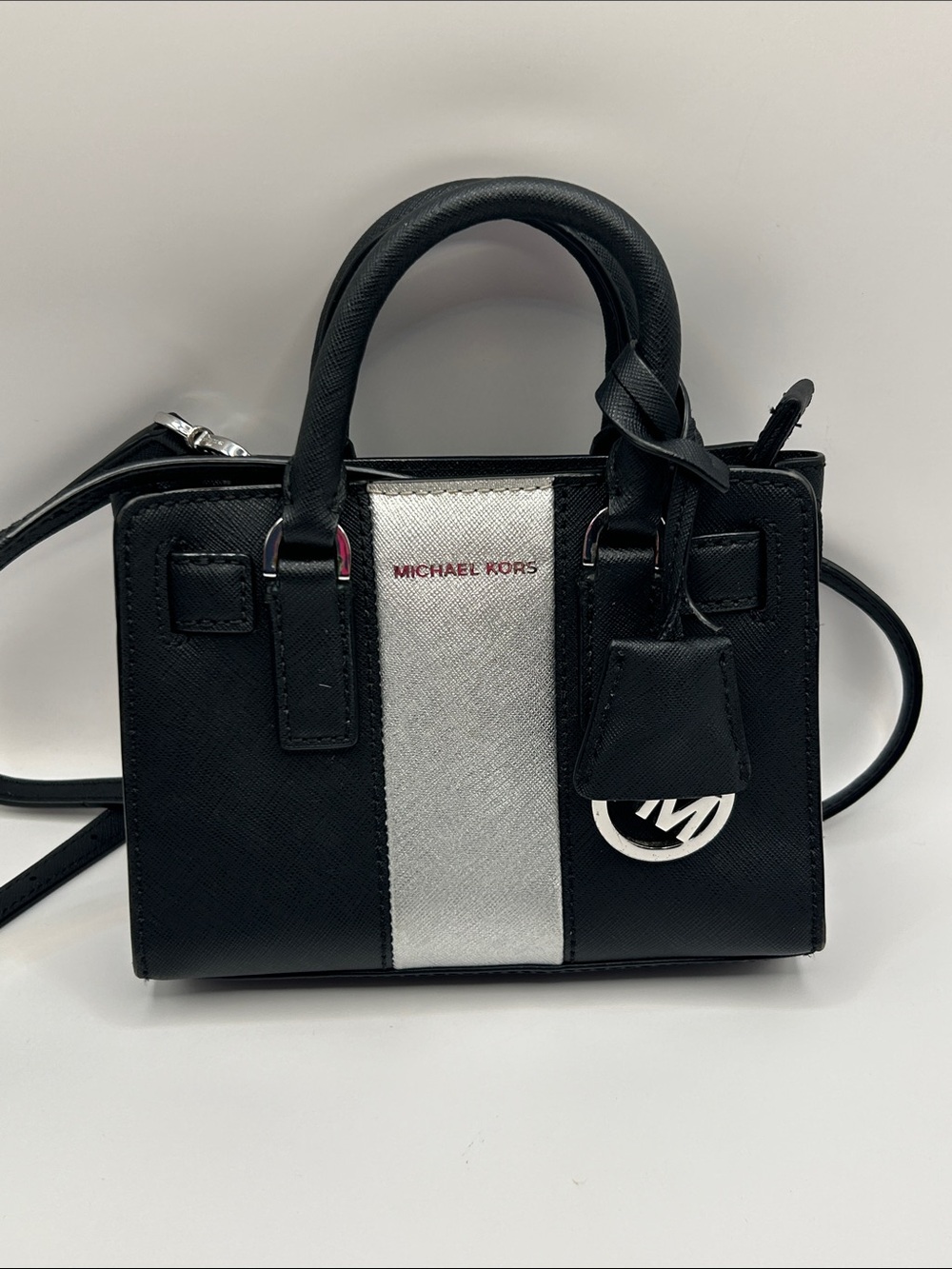 Michael Kors Dillon Small Black Saffiano Leather Crossbody